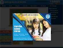 Tablet Screenshot of hpu.edu.vn